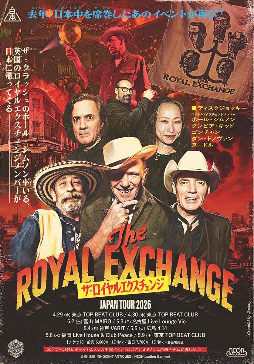 THE ROYAL EXCHANGE JAPAN TOUR 2026 - Livehouse & Club PEACE